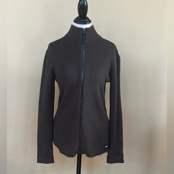 Osklen Men’s Olive Green Knit Sweater With Full Zipper Size Small New With Tags! - Picture 6 of 12